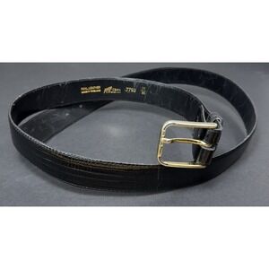 IBEX‎ England 7793 real leather black belt size 38/95 1" Wide
